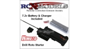 HIMOTO RC Car Nitro Engine Electric ROTO/DRILL Starter With Battery And Charger